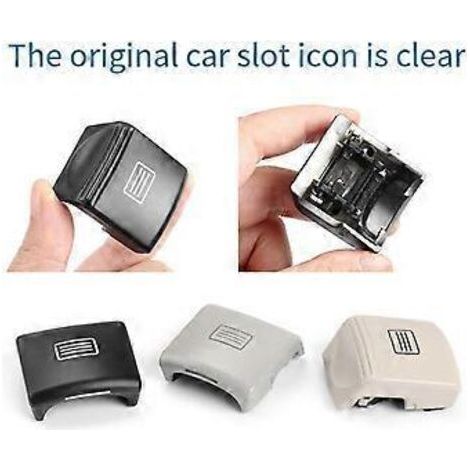 Bouton de commande de lève-vitre de toit ouvrant pour Mercedes-Benz Classe C W204, Classe E W212, Classe C W218, C200, GLK300, E300 (noir)