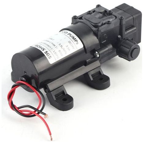 Pompe à eau auto-amorante à diaphragme DC 24V 80W 5.5L/MIN avec pressostat automatique (1/5)