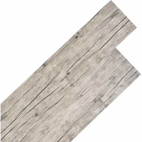Lames de sol, 18 pièces, grises, 5,26 mètres carrés, en PVC (1/5)