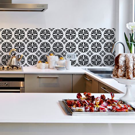 Sticker Mural Carrelage adhésif Cuisine Salle de Bain - 9 STICKERS CARRELAGES AZULEJOS CAMILO - 9stickers10x10cm (1/5)