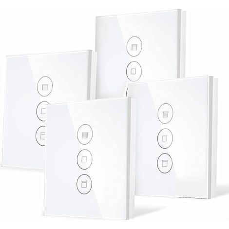 Interrupteur Volet Roulant Commande Jalousie Connectée Nécessite Neutre Rolladenschalter Aufputz Wlan, 80MM Interrupteur Para Cortina Eléctrica, Kompatibel mit Smart Life, Rolladen (1/5)