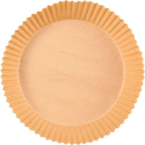100 feuilles de papier pour friteuse à air - Brun 20 cm. (1/3)
