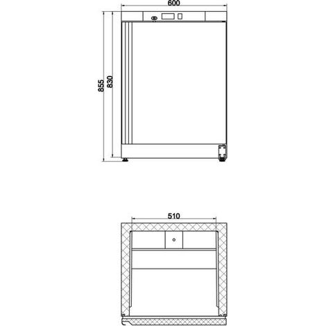 Mini Armoire Réfrigérée Positive Porte Pleine - 130 Litres - AFI Collin Lucy (1/2)