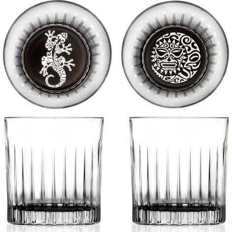 Rcr bicchiere dof Maori vetro Luxion whisky e acqua 36 cl