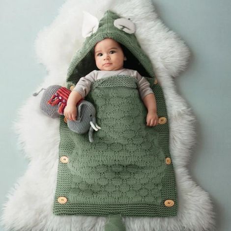 Nid d'ange - Couvertures d'emmaillotage - Convient pour 0-12 mois - Vert - - Sac de couchage pour bébé