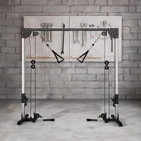 Rack à squat coloris noir en acier 245 x 85 x 207 cm