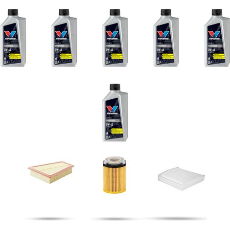 Kit tagliando 3 FILTRI e 6L OLIO compatibile con Mercedes Classe A (w176) A160 75kw Dal 2015 (1/5)