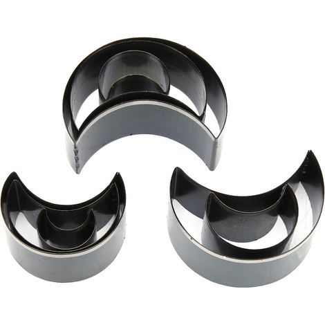 8 Pièces De Découpe De Cuir, Matrices De Découpe De Poinçon D'artisanat en Cuir, Outil De Poinçonnage Creux en Acier à Haute Teneur en Carbone pour Bricolage, Coupe Artisanale du Cuir (1/5)