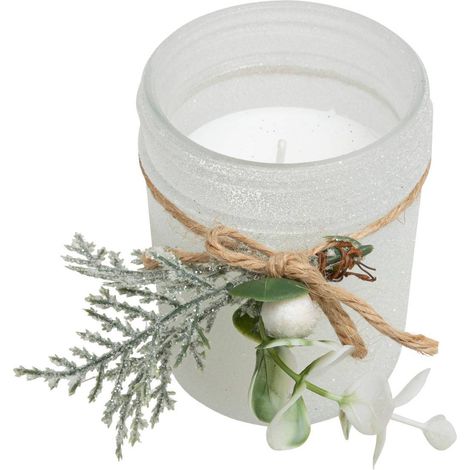 Bougie parfumée verre givré 125g - Atmosphera créateur d'intérieur