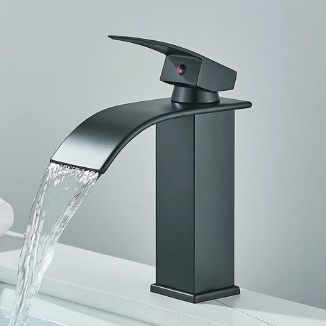 WASCHTISCHARMATUR Einzigen Griff Mixer Heißes Kaltes, Niedrig, Schwarz