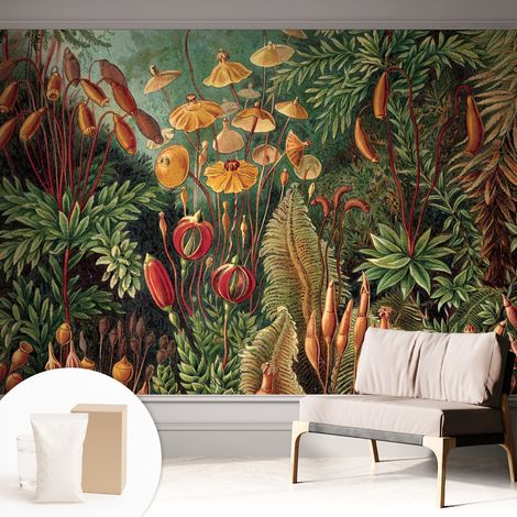 Carta Da Parati Non Tessuto - Con Colla Gratuita - Con Motivi Moderni - Design Elegante Per Pareti Giardino esotico 312x219 cm (1/5)