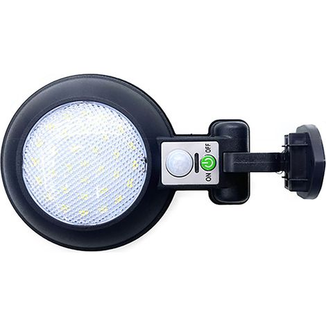 Applique murale solaire extérieure étanche avec détecteur de mouvement, 5,5 V, 2,5 W, idéale pour jardin, cour, villa, balcon ou garage. (1/5)