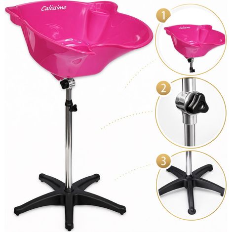 Soporte portátil para lavar ropa de peluquería con trípode. (1/5)