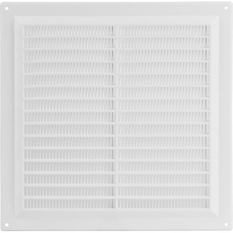 1 Grille D'Aération Rectangulaire 250x250mm, Plastique Blanc, Pour Mur Et Plafond, Usage Intérieur (1/5)