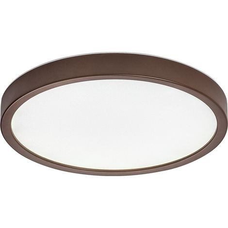 Plafonnier extérieur LED rond 18W 1540 lm IP44 Maurec Rabalux brun/blanc (1/5)