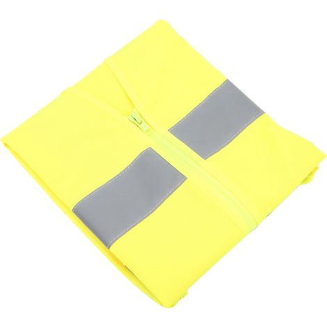 Veste de Sécurité Jaune Fluorescent Réfléchissante pour Cyclistes avec Tissu Respirant