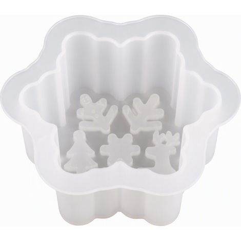 Moule en silicone bougie motif sapin de Noël pour offrir (1/5)
