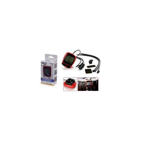 Tachimetro LCD wireless per biciclette, impermeabile, con retroilluminazione, contachilometri e misura universale - Crezuo