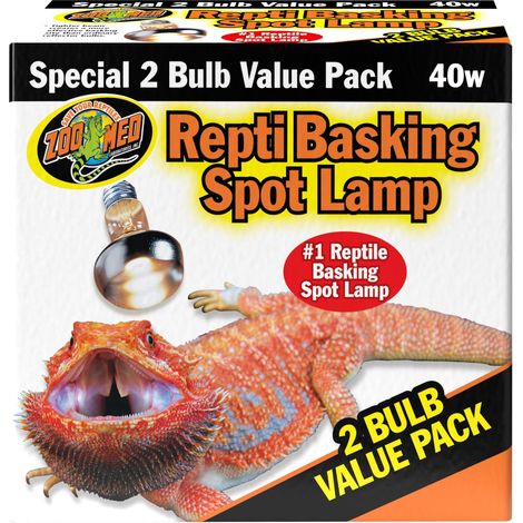 Zoo Med - Lampada riscaldante per rettili, 2 Pezzi