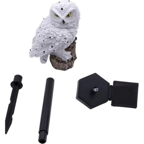 Lampe de Décoration de Jardin - - 2PCS - Solaire - Imperméable - Design Hibou Réaliste (1/3)