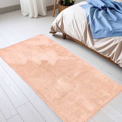 Garronda Teppich Wohnzimmer Rosa 80 x 150 cm – Kurzflor Bettvorleger Schlafzimmer & Kinderzimmer, Läufer Flur und Kinderzimmer GD‑0145 (1/5)