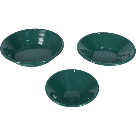 Ensemble de 3 poêles en or, 14,96 pouces, 13,98 pouces, 10,43 pouces, vert pour l'orpaillage, accessoires de pièces minières (1/5)