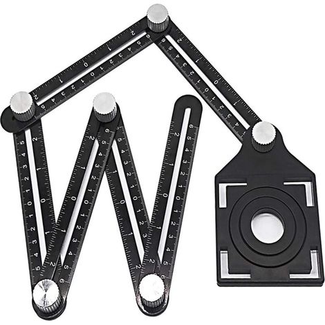 Multi-Angle Measuring Ruler, Multifunctional Porous Protractor Tool (1/5)