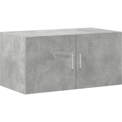 Maison Exclusive - Mobile a Parete Grigio Cemento 80x42,5x40 cm Legno Multistrato