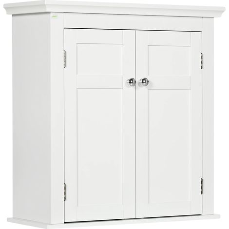 Mueble de baño, material MDF, 58x24x60 cm, estantes ajustables, requiere montaje, carga máxima 20 kg. (1/5)