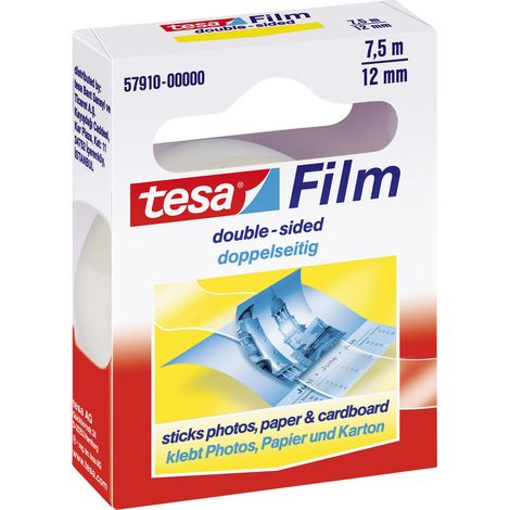 Tesa 4042448899729 Doppelseitiges transparentes Klebeband (1/4)