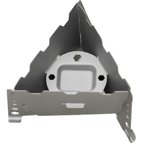 Mini réchaud de camping ultraléger et pliable, brûleur durable pour pique-nique, randonnée et trekking en plein air. (1/5)