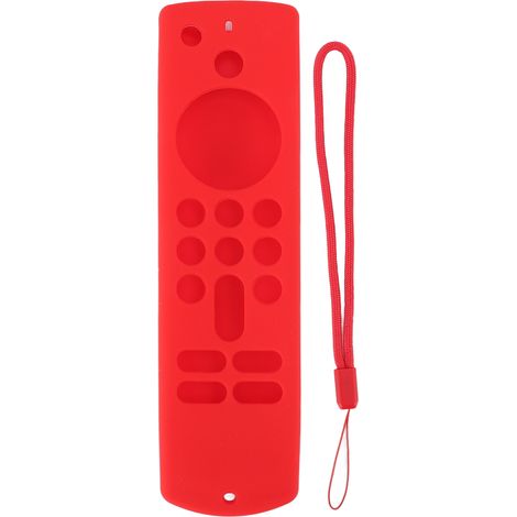 Coque de Protection Anti-Dérapante en Silicone pour Fire TV Stick 3ème Génération avec Dragonne, Télécommande, Rouge (1/5)