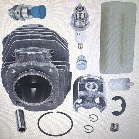 Kit de réparation cylindre piston carburateur 45mm pour tronçonneuse Hus 254154 XP 254XP (1/5)