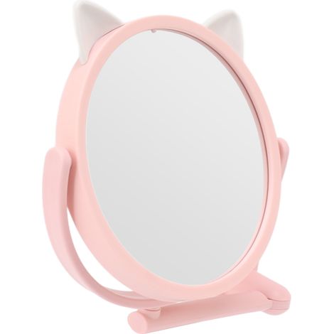 Miroir de maquillage de 16,5 cm de diamètre, miroir de maquillage transparent, miroir mural pour salle de bain (1/5)