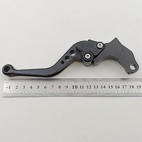 Suitable for Suzuki motorcycle GS500E/F modification adjustment aluminum alloy clutch handle screw bracket accessories( The short handle is all black) (1/5)