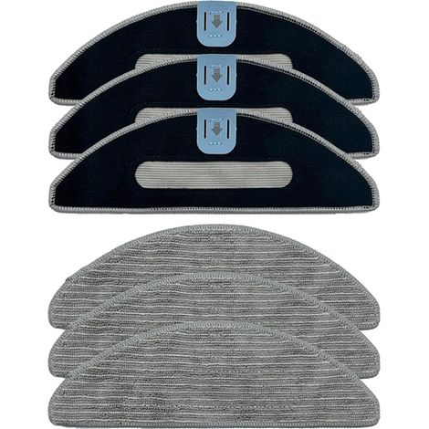 Lot de 6 chiffons de rechange pour robot iRobot Roomba Combo i5, i5+, j5, j5+ - Accessoires réutilisables, lavables, en microfibre (1/5)