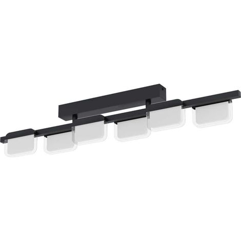 Plafonnier ERVIDEL ERVIDEL NOIR SATINÉED L: 93 B: 6 H: 16CM DIMMABLE 3000K (1/3)