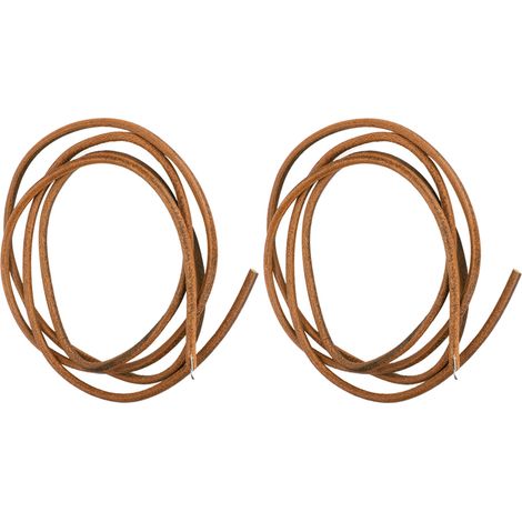 Ensemble de 2 courroies pour machine à coudre, en cuir de vachette, accessoires pour pédale à crochet épais, marron (1/3)