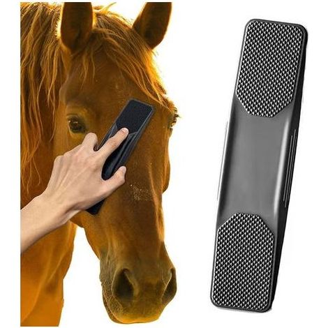 Brosse de Massage pour Chevaux – Brosse de Toilettage Polyvalente pour Éliminer Poils, Saleté et Sueur – Accessoire de Soins pour Chevaux, Chiens et Chats (1/4)