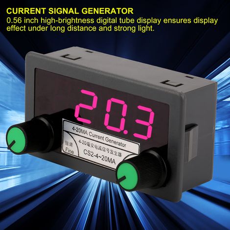 Générateur de signal analogique 4-20mA avec réglage grossier/fin et sortie courant constant (1/5)