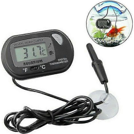 Thermomètre numérique pour aquarium, thermomètre étanche LCD pour la température de l'eau, thermomètre pour poissons et animaux aquatiques (1/5)