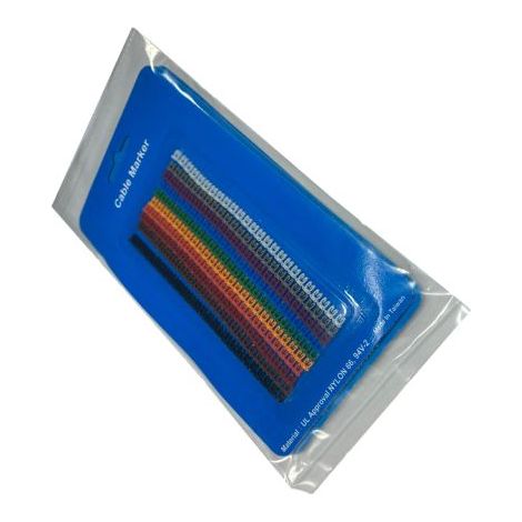 Marqueurs de câbles RS PRO Clipsable, Ø câble 1.2-2 mmmm, texte : 0-9 - A-Z, Assorti ( Prix pour Sachet de 900 )