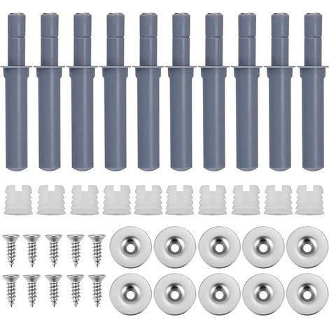 Tiroir Amortisseur Système de Fermeture pour Armoire Loquets Magnétiques avec Aimant Gâchette pour Portes Placards Penderie (1/5)
