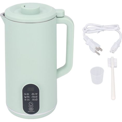 Lait de soja domestique mixeur multifonction chauffe-filtre automatique vert prise US 110V (1/5)