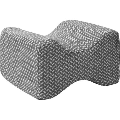 Almohada para la rodilla Color sólido Gris 26 x 21,5 x 15 cm vidaXL