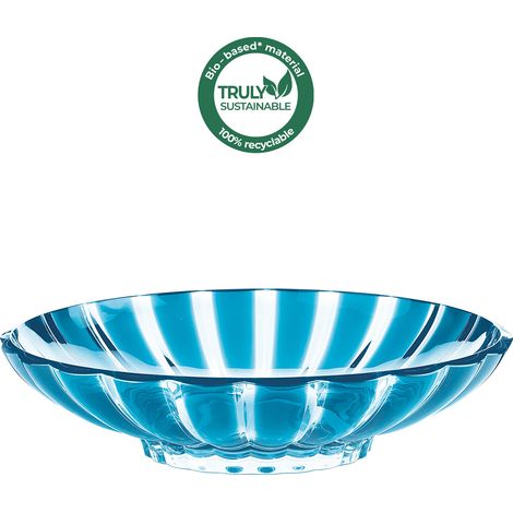 Guzzini Turquesa Cuello Alto Frutero Centro De Mesa (1/3)