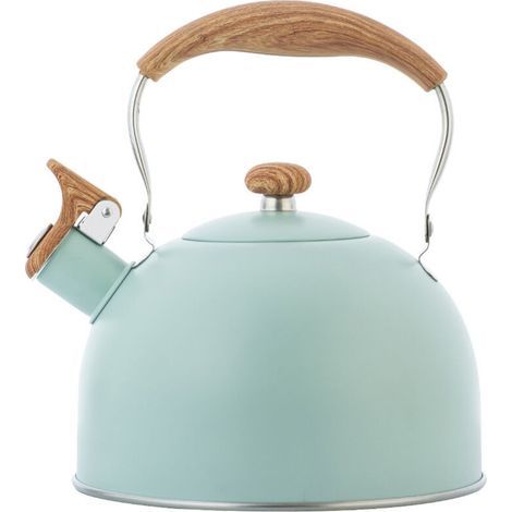 Bouilloire Sifflante, 2.5L Bouilloire Sifflante Induction Gaz Bouilloire En Acier Inoxydable Bouilloire Théière Sifflante Bouilloire A Sifflet Pour Induction Cuisinières Gaz, Faciles À (1/4)