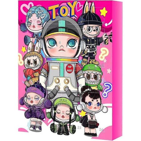 Calendrier de l'Avent 2025 : 24 boîtes surprises avec de jolies figurines de Noël et d'Halloween (Pop Mart) (1/3)