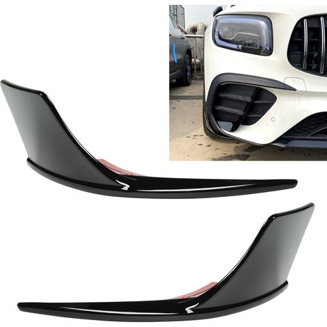 Frontstoßstangen-Spoiler-Diffusor in Hochglanzschwarz (links und rechts) für Mercedes-Benz GLB-Klasse X247 AMG-Line ab 2020 (1/5)