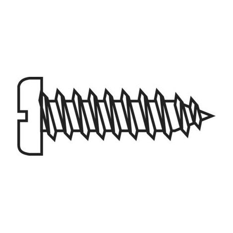 TOOLCRAFT 839814 Vis à tôle cylindriques 2.9 mm 9.5 mm plat DIN 7971 acier galvanisé 20 pc(s) C20691 (1/2)
